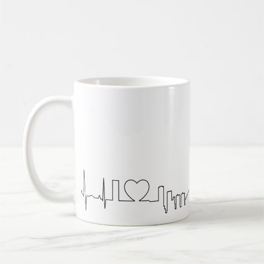 I Liebe Toronto in einer außerordentlichen ecg Art Kaffeetasse (Links)