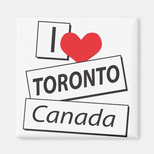 I Liebe Toronto Kanada Magnet (Vorne)