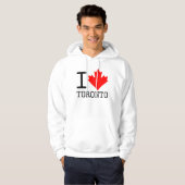 I Liebe Toronto Ontario Kanada Ahornleaf Hoodie (Vorne ganz)