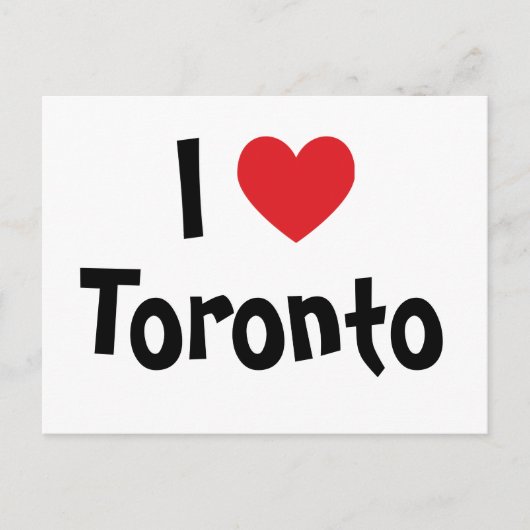 I Liebe Toronto Postkarte (Vorderseite)