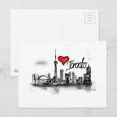 I Liebe Toronto Postkarte (Vorne/Hinten)