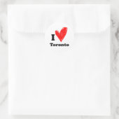 I Liebe Toronto Runder Aufkleber (Tasche)