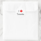 I Liebe Toronto Runder Aufkleber (Tasche)