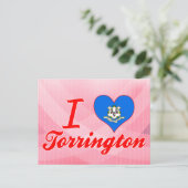 I Liebe Torrington, Connecticut Postkarte (Stehend Vorderseite)