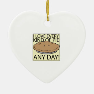 I Liebe-Torte Keramikornament