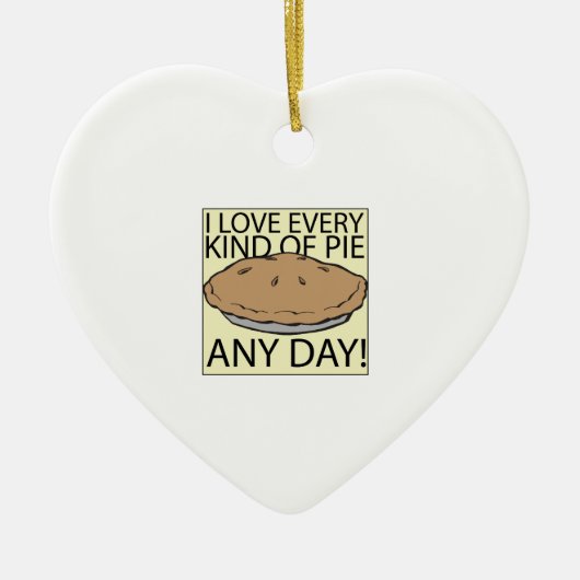 I Liebe-Torte Keramikornament (Vorne)