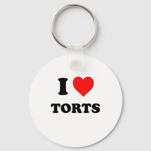 I Liebe Torts Schlüsselanhänger (Vorderseite)