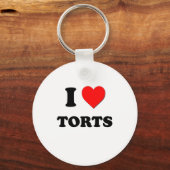 I Liebe Torts Schlüsselanhänger (Vorderseite)