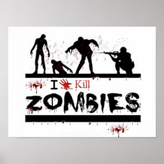 i Liebe tötet Zombien Poster (Vorne)