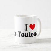 I Liebe Toulouse, Frankreich Kaffeetasse (VorderseiteRechts)