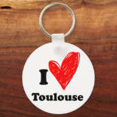 I Liebe Toulouse Schlüsselanhänger (Vorderseite)