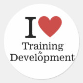 I ❤️ Liebe Training & Development STICKER (Vorderseite)