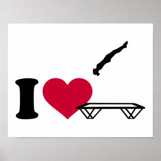 I Liebe trampolen Poster
