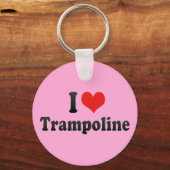 I Liebe Trampoline Schlüsselanhänger (Vorderseite)