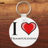 I Liebe Trampolining Schlüsselanhänger (Vorderseite)
