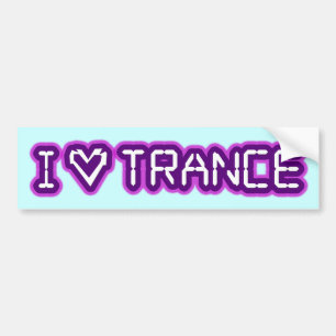 I Liebe-Trance Autoaufkleber