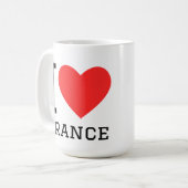 I LIEBE TRANCE KAFFEETASSE (Vorderseite Links)