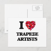 I Liebe Trapeze Artists Postkarte (Vorne/Hinten)