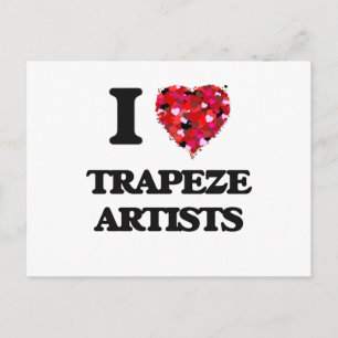 I Liebe Trapeze Artists Postkarte