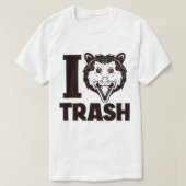 I Liebe Trash Possum T-Shirt (Design vorne)