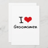 I LIEBE TRAUZEUGEN EINLADUNG (Vorne/Hinten)