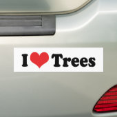 I Liebe Trees Autoaufkleber (Auf Auto)