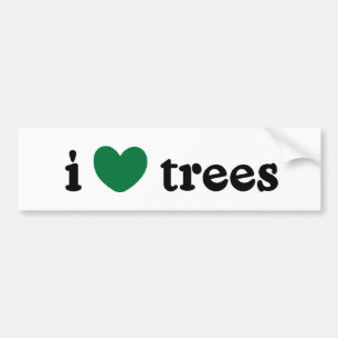 I Liebe Trees Autoaufkleber