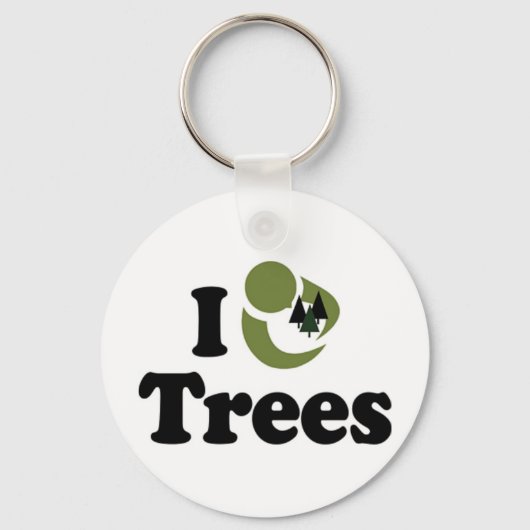 I Liebe Trees Schlüsselanhänger (Vorderseite)