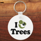 I Liebe Trees Schlüsselanhänger (Vorderseite)