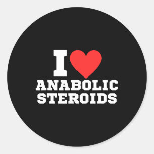 I Liebe Tren Anabolic Steroids Funny Gym Runder Aufkleber