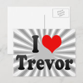 I Liebe Trevor Postkarte (Vorne/Hinten)