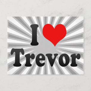 I Liebe Trevor Postkarte