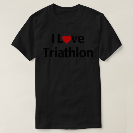 I Liebe Triathlon 3 T-Shirt (Design vorne)