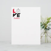 I Liebe Triathlon Briefbogen (Stehend Vorderseite)
