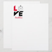 I Liebe Triathlon Briefbogen (Vorne/Hinten)