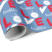 I Liebe Triathlon Geschenkpapier (Rolleneckpunkt)