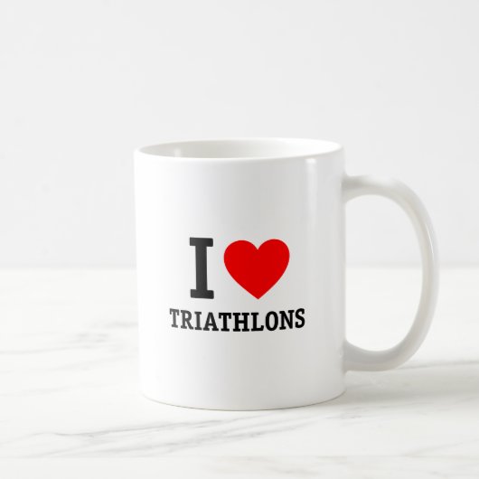 I Liebe Triathlon Kaffeetasse (Rechts)