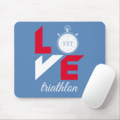 I Liebe Triathlon Mousepad (Mit Mouse)