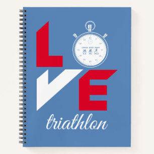 I Liebe Triathlon Notizblock