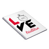 I Liebe Triathlon Notizblock (Rechte Seite)