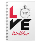 I Liebe Triathlon Notizblock (Vorderseite)