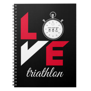 I Liebe Triathlon Notizblock