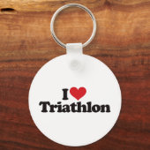 I Liebe Triathlon Schlüsselanhänger (Vorderseite)