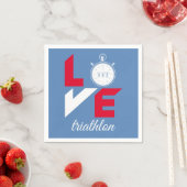 I Liebe Triathlon Serviette (Beispiel)