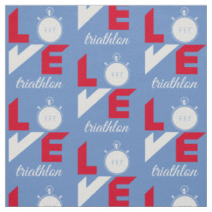 I Liebe Triathlon Stoff
