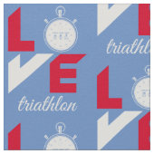 I Liebe Triathlon Stoff (Nahaufnahme)