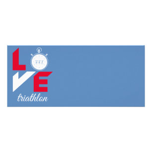 I Liebe Triathlon Werbekarte