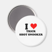 I Liebe Trick Shot Snooker Magnet (Vorderseite/Rückseite)