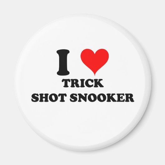 I Liebe Trick Shot Snooker Magnet (Vorne)