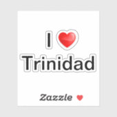 I Liebe Trinidad Aufkleber (Blatt)